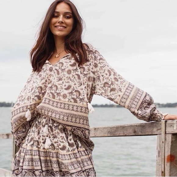 NEW! Spell & The Gypsy Collective Flowy Ash Journey Blouse